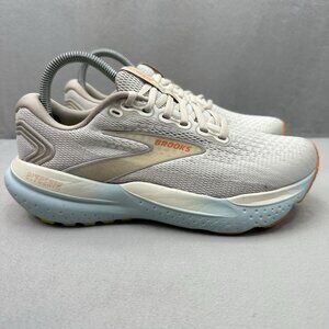 Womens Size 8 (B) Brooks Glycerin 21 Shoes Coconut / Aqua Athletic Running